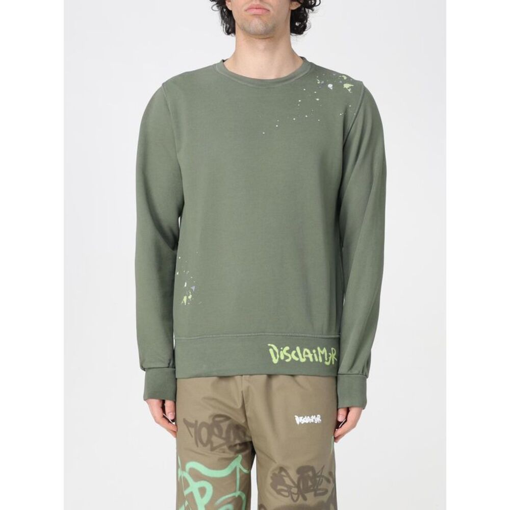 Disclaimer Sweatshirt Men Green